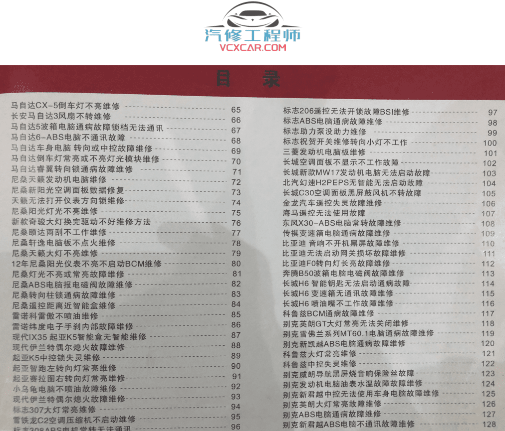 📂汽车电脑板 | ECU 2022年最新 丰田本田通用尼桑福特马自达国产-下（150页871M）