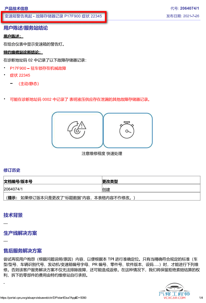 📂奥迪 | Audi原厂TPI 技术通报 故障案例 故障案例查询 2021年（62份52M）