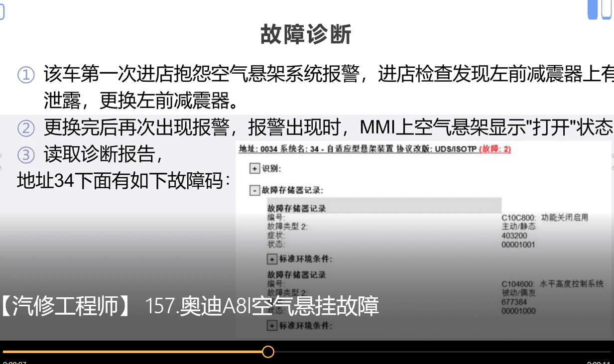 📂奥迪 | Audi 2022年 最新精选各类疑难故障 维修视频教程 解决方案和分析方法 汇总 300集 (10.3G)