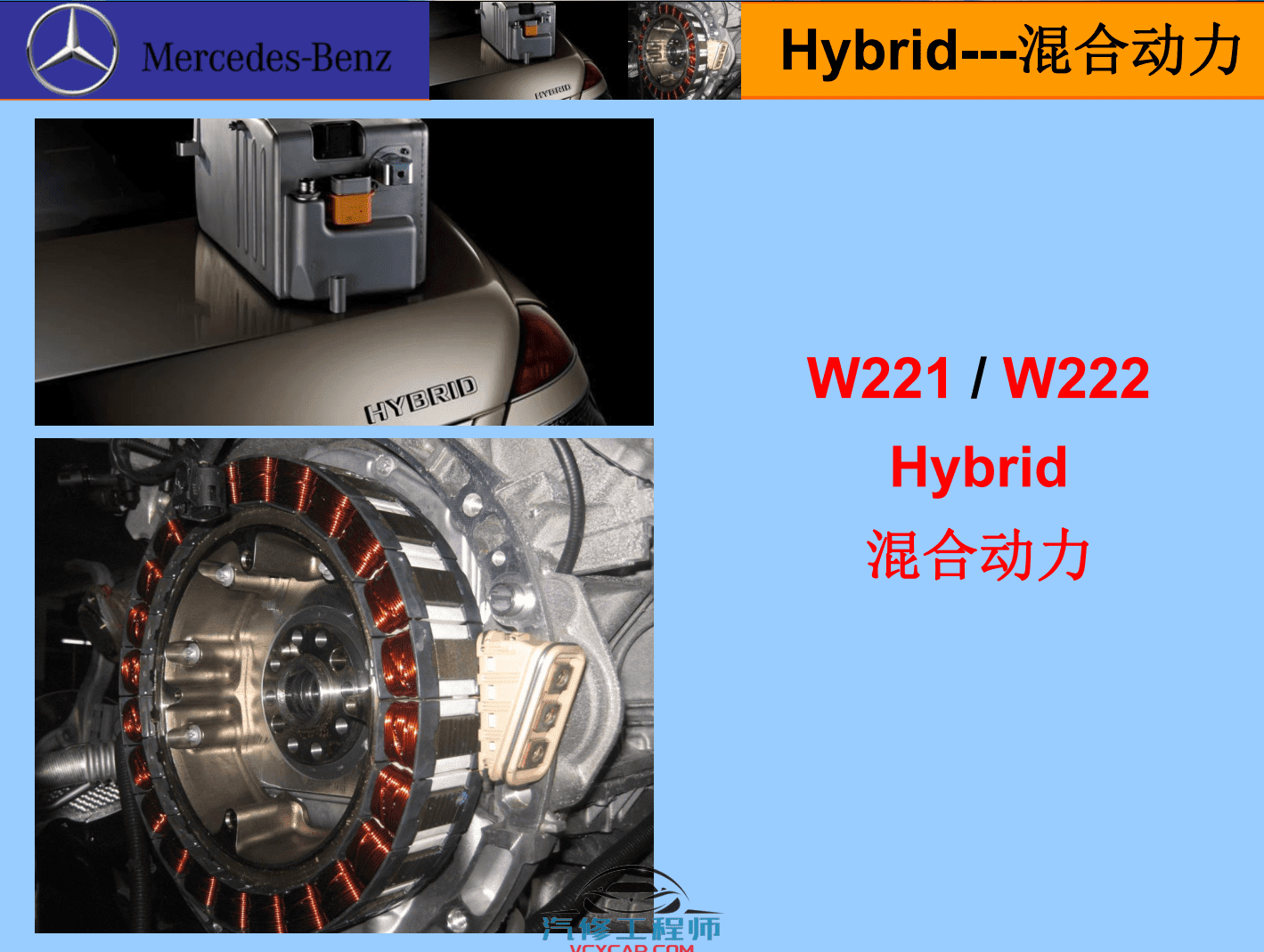 ✅[Free.免费] 奔驰 | Benz 混合动力 原厂技术培训 S400 W221-222 Hybrid 原厂培训资料 (165M)