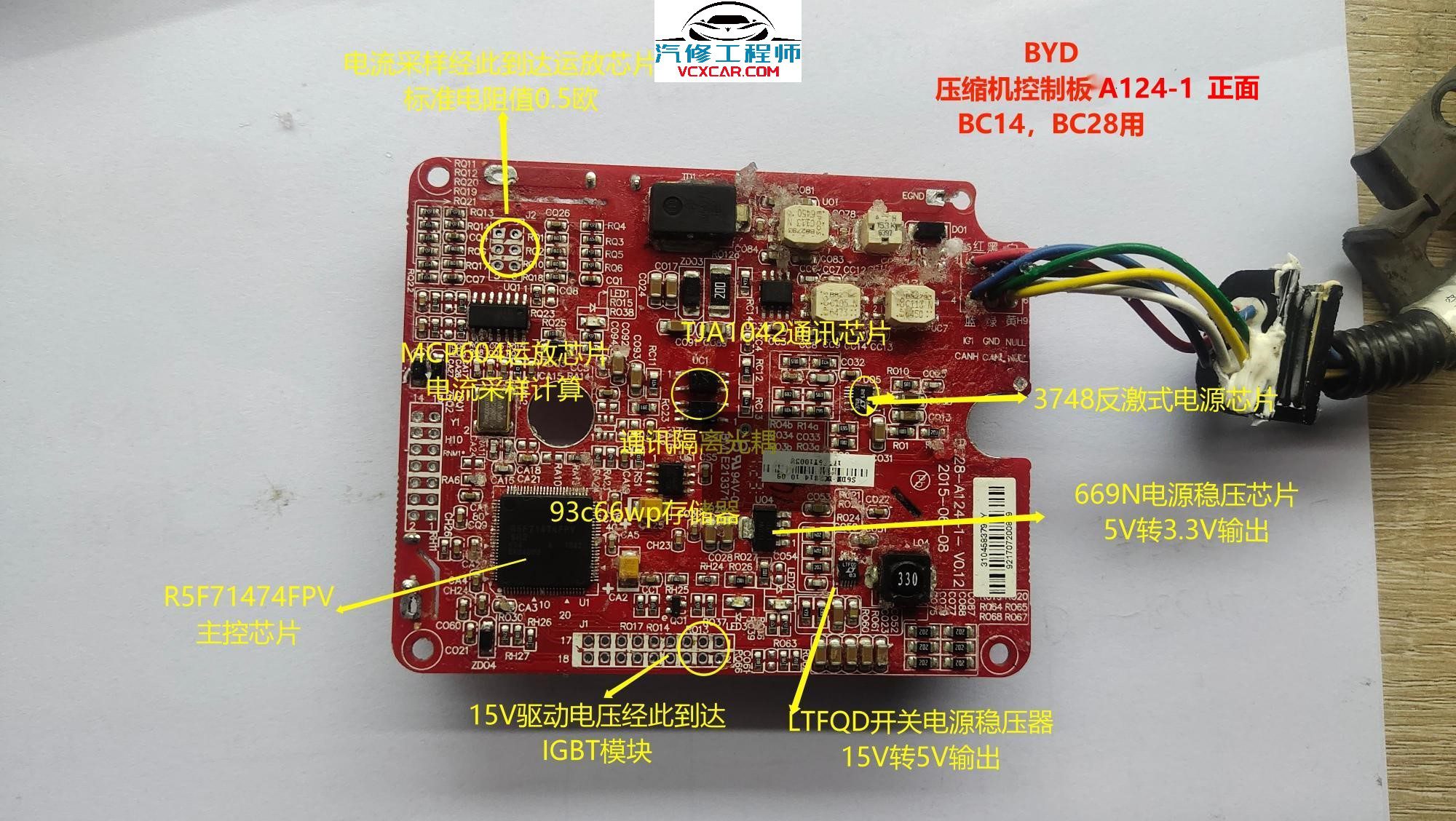 📂新能源 | 核心资料 2022年 三电 控制器 控制板 内部主板 针脚 芯片维修图资料 (1.5G)