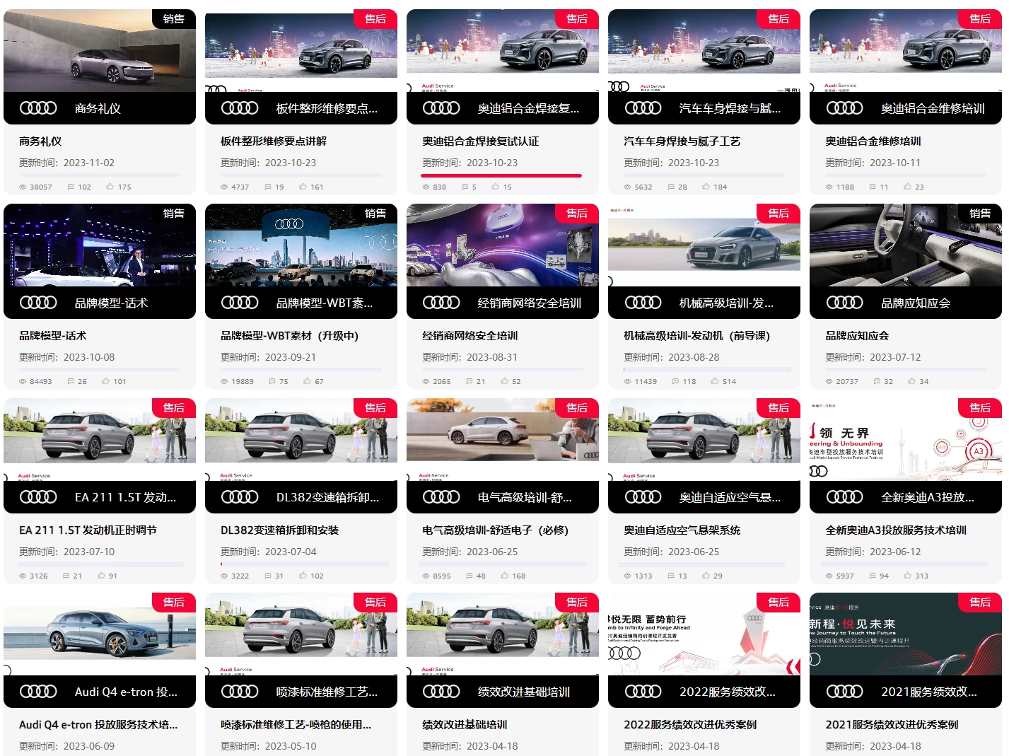 💰[单售：￥500] 2026.1【刺 · 第5季】〔奥迪Audi · 原厂内部 · 核心技术 · 全部培训课程〕单买永久更新