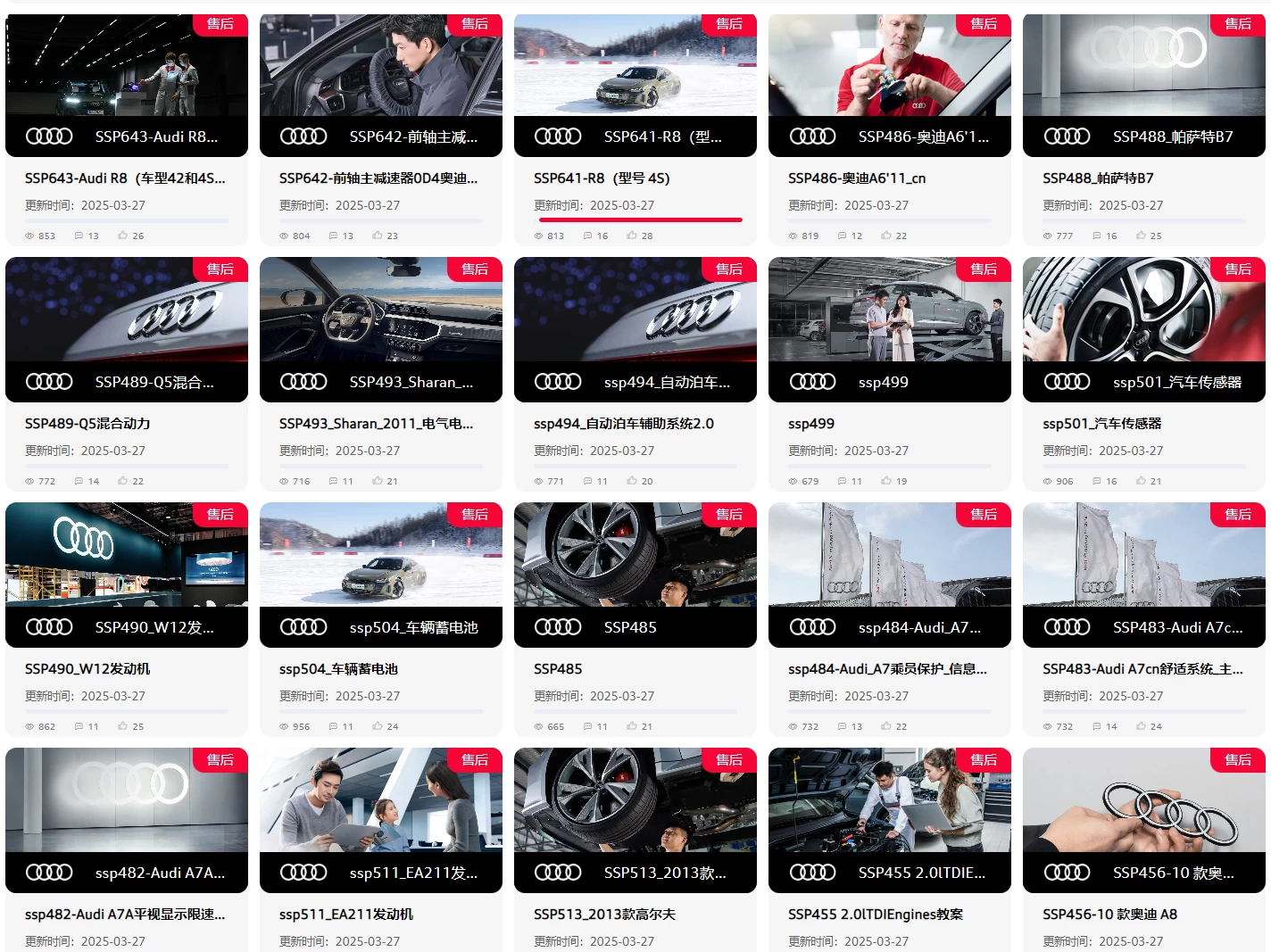 💰[单售：￥500] 2026.1【刺 · 第5季】〔奥迪Audi · 原厂内部 · 核心技术 · 全部培训课程〕单买永久更新