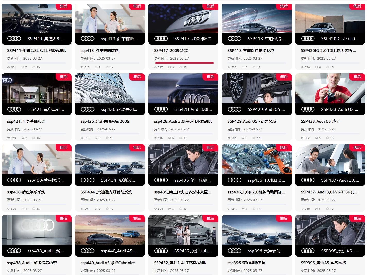 💰[单售：￥500] 2026.1【刺 · 第5季】〔奥迪Audi · 原厂内部 · 核心技术 · 全部培训课程〕单买永久更新