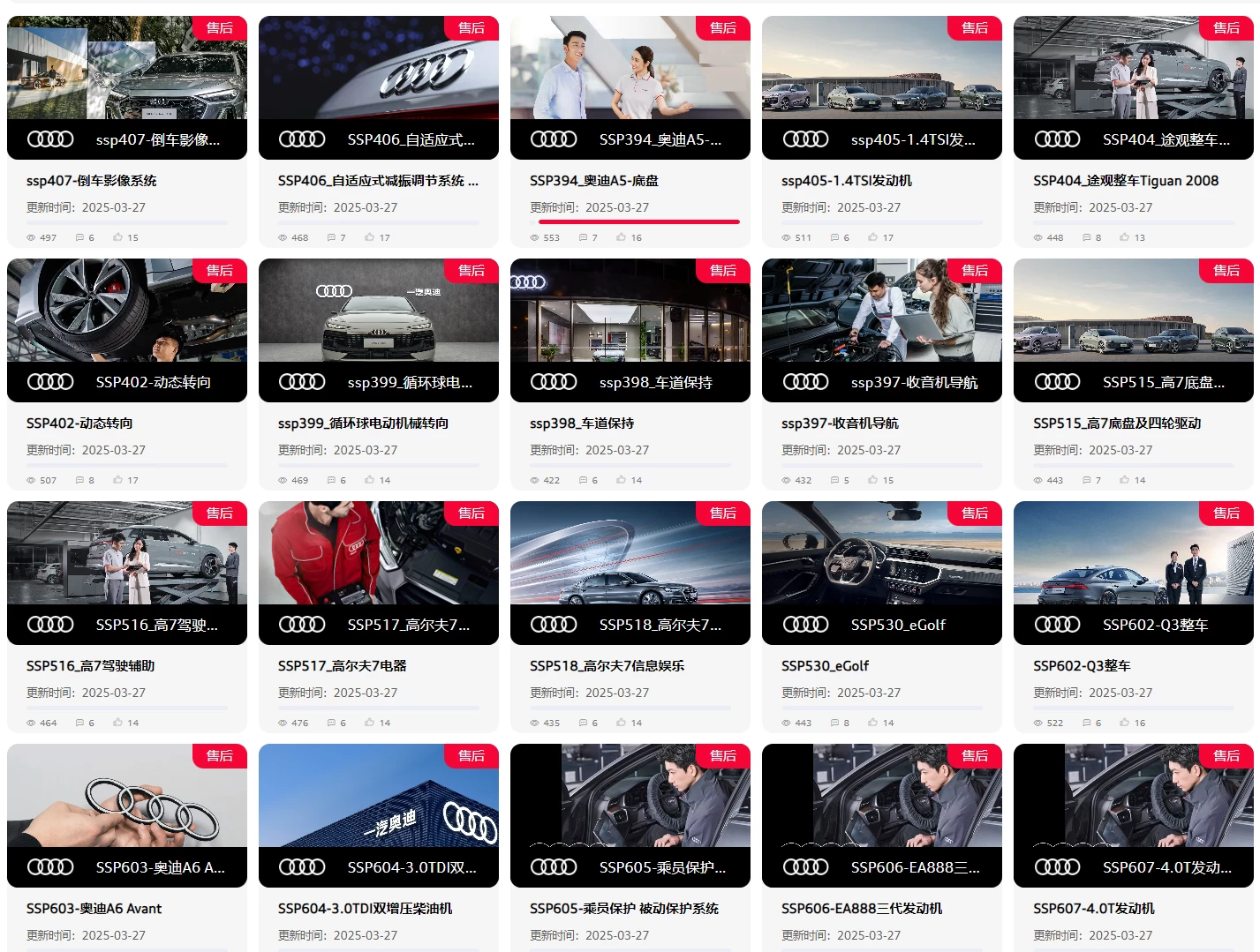 💰[单售：￥500] 2026.1【刺 · 第5季】〔奥迪Audi · 原厂内部 · 核心技术 · 全部培训课程〕单买永久更新