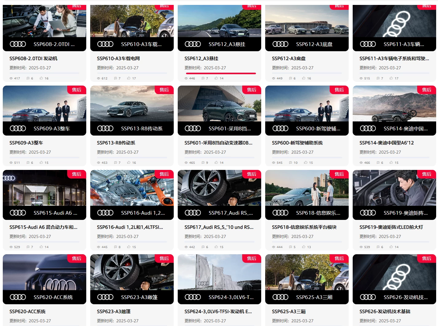 💰[单售：￥500] 2026.1【刺 · 第5季】〔奥迪Audi · 原厂内部 · 核心技术 · 全部培训课程〕单买永久更新