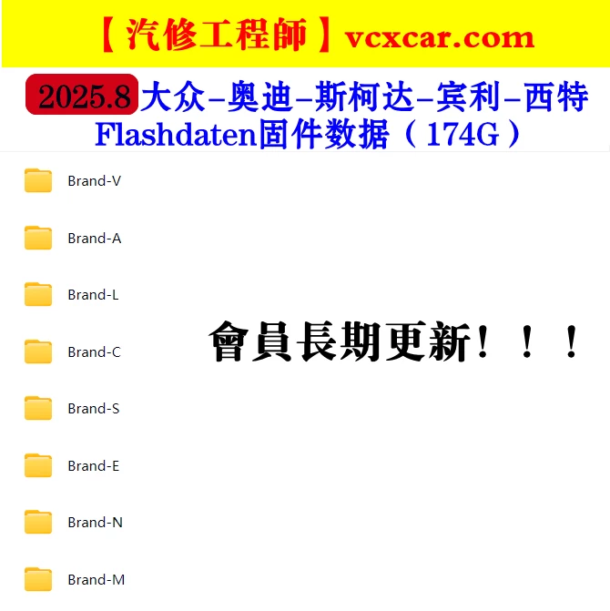📂大众奥迪 | Flashdaten 2025.8大众-奥迪-斯柯达-宾利-工程师离线数据 汽车电脑模块固件数据(VW Audi Skoda -Bentley)sgo frf (174G)