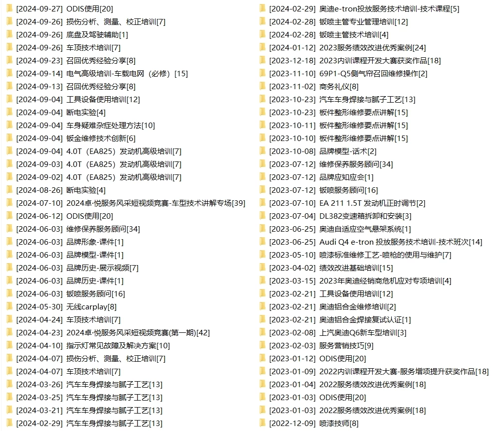 💰[单售：￥500] 2026.1【刺 · 第5季】〔奥迪Audi · 原厂内部 · 核心技术 · 全部培训课程〕单买永久更新