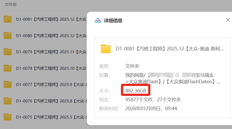 📂大众奥迪 | Flashdaten【482G】2025.12大众-奥迪-斯柯达-宾利-兰博-西特工程师离线数据 汽车电脑模块固件数据(VW Audi Skoda -Bentley)sgo frf (482G)