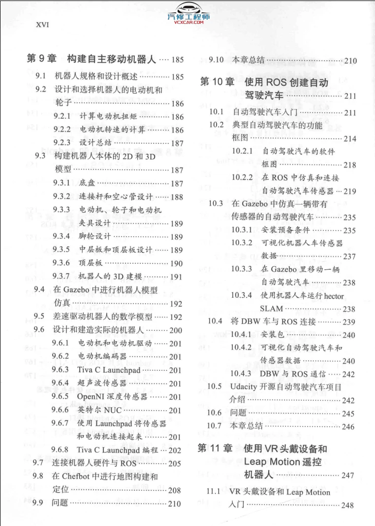 🟥[SVIP·专享] 2018 ROS机器人项目开发11例：程序开发+检测跟踪+控制电路板+远程操作+深度学习+自动驾驶（303页 52M）