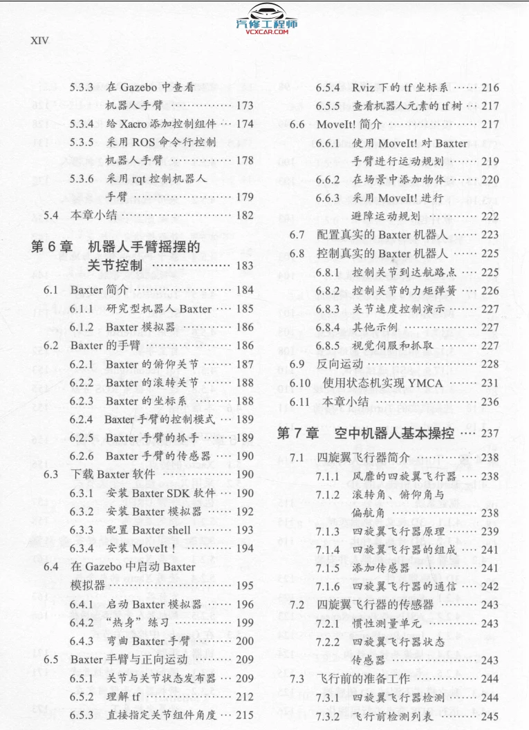 🟥[SVIP·专享] 2020 ROS机器人开发 实用案例分：系统安装+硬件操纵+可视导航+关节控制+空中飞行器+实践操作_第2版（358页 206M）