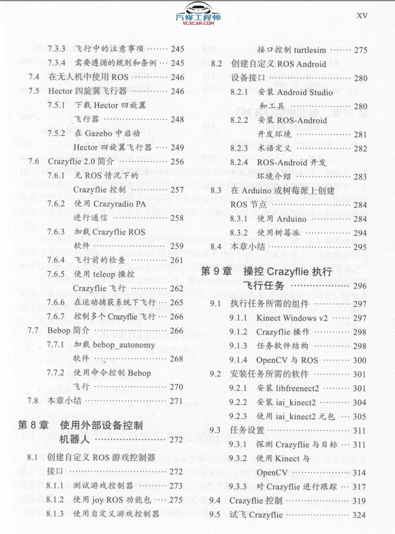 🟥[SVIP·专享] 2020 ROS机器人开发 实用案例分：系统安装+硬件操纵+可视导航+关节控制+空中飞行器+实践操作_第2版（358页 206M）