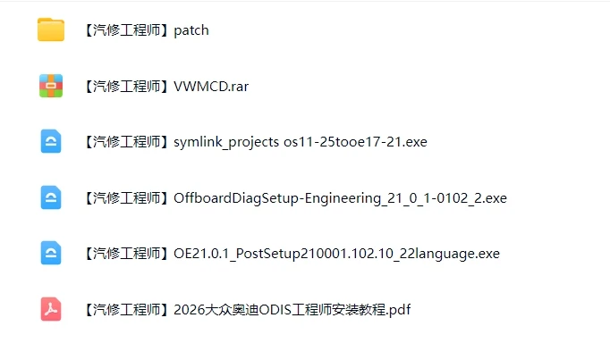 📂大众奥迪 | 专检系统 2026.3 ODIS-E 21.0.1 破解版免注册版 [安装教程+破解补丁]（5.6G）
